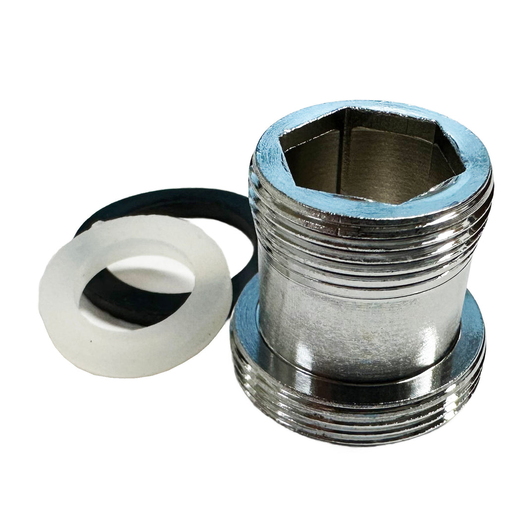 Adapter: 18mm male to 22mm (55/64