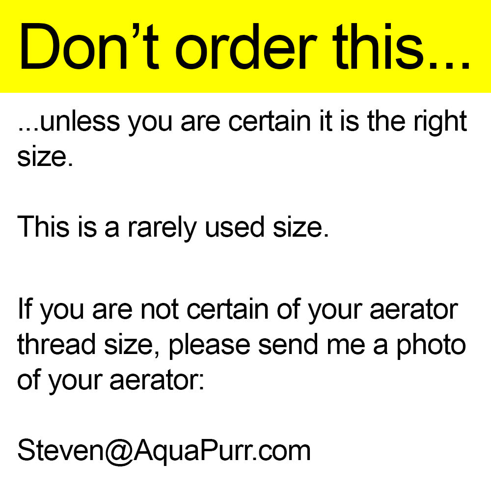 Adapter: 11/16"-27 male to 55/64"-27 male