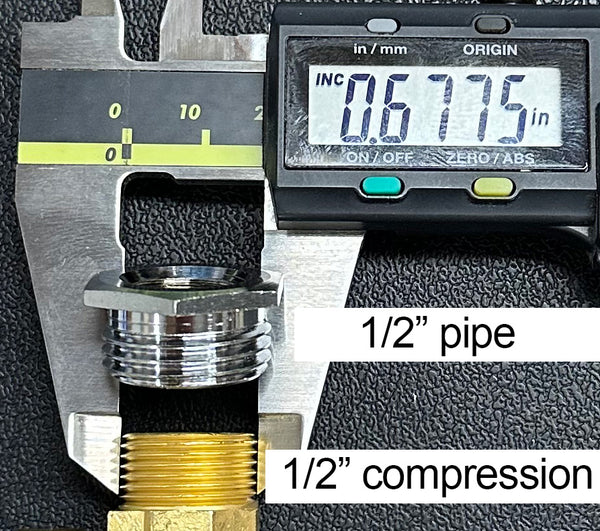 Plumbing Tee Valve 1/2