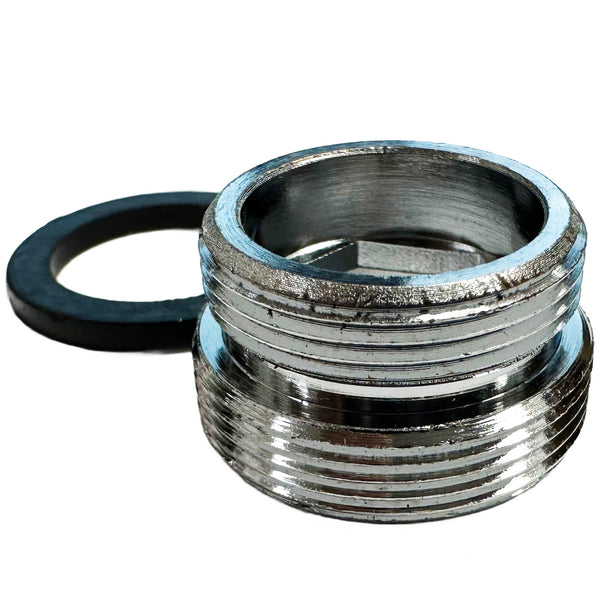 Adapter: 20mm male by 22mm (55/64