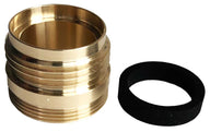 Adapter: 21.5mm x 1.5 Moen male to 55/64"-27 male